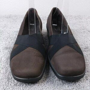 Hotter Comfort Concept Womens Size 7 Shoes Black Brown Slip On Loafers England